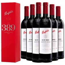 【国内现货包邮】 奔富BIN389浮雕版 礼盒版本 红葡萄酒750ml*6瓶/一箱
